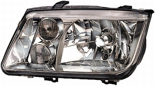 HELLA 1LH 963 560-651 Headlight Left, PY21W, H4, W5W, Halogen, 12V, white, with position light, without front fog light, with indicator, with low beam, with high beam, for left-hand traffic, without motor for headlamp levelling, without bulbs, ECE