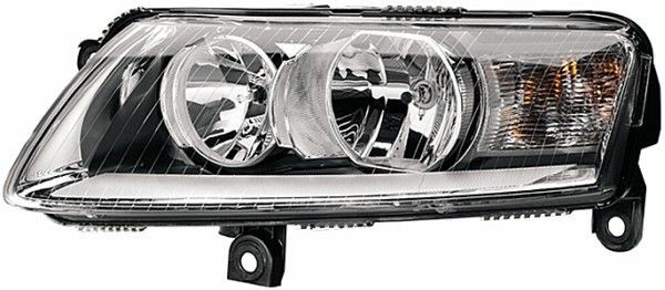 E1 2572 HELLA Left, H7, PY21W, H15, W5W, Halogen, 12V, white, with position light, with low beam, with high beam, with indicator, with daytime running light, for left-hand traffic, with bulbs, with motor for headlamp levelling Left-hand/Right-hand Traffic: for left-hand traffic Front lights 1LJ 009 925-031 buy