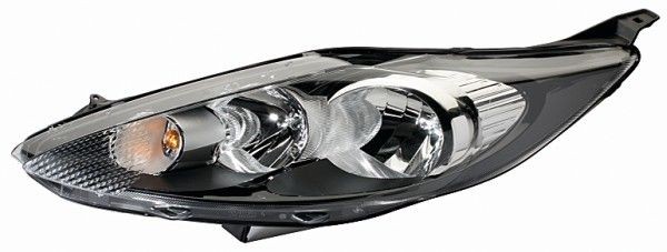 HELLA 1LJ 247 045-331 Headlight Left, PY21W, W5W, H7/H1, H7, H1, Halogen, FF, 12V, with high beam, with position light, with low beam, for left-hand traffic, with motor for headlamp levelling, with bulbs