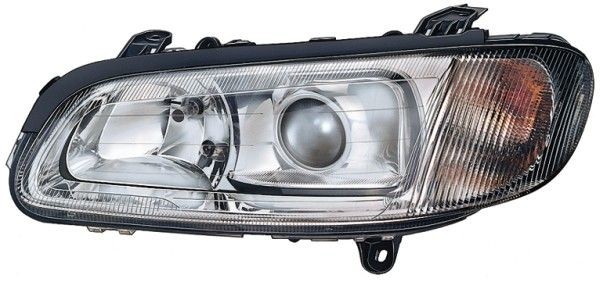 E1 672 HELLA Right, PY21W, H7/H1, W5W, H7, H1, DE, Halogen, 12V, white, with low beam, with high beam, with position light, with indicator, for left-hand traffic, with bulb, ECE Left-hand/Right-hand Traffic: for left-hand traffic Front lights 1LL 008 020-281 buy