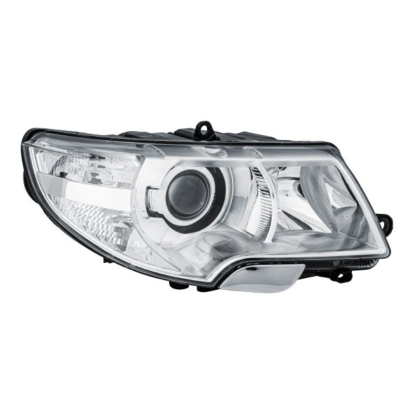 1ZS 247 047-341 HELLA Headlight SKODA Right, W5W, H3, W16W, D1S, Halogen, FF, Bi-Xenon, 12V, with position light, with dynamic bending light, with indicator, with low beam, with high beam, for right-hand traffic, with ballast, without bulbs, without glow discharge lamp, with motor for headlamp levelling