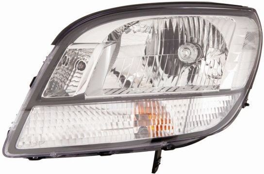 235-1113LMLD-EM ABAKUS Headlight CHEVROLET Left, H4, PY21W, W5W, without bulb holder, with motor for headlamp levelling, P43t, BAU15s