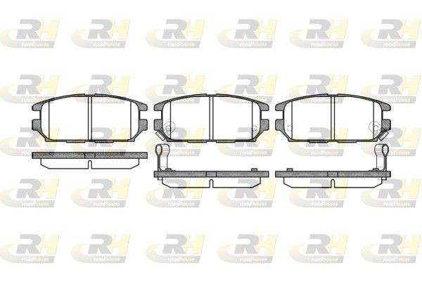 PSX235612 ROADHOUSE Rear Axle, incl. wear warning contact Height: 46mm, Thickness: 15,3mm Brake pads 2356.12 buy