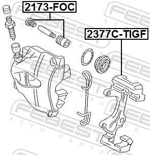 2377CTIGF Brake bracket FEBEST 2377C-TIGF review and test