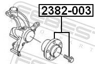 2382003 Wheel hub bearing kit FEBEST 2382-003 review and test