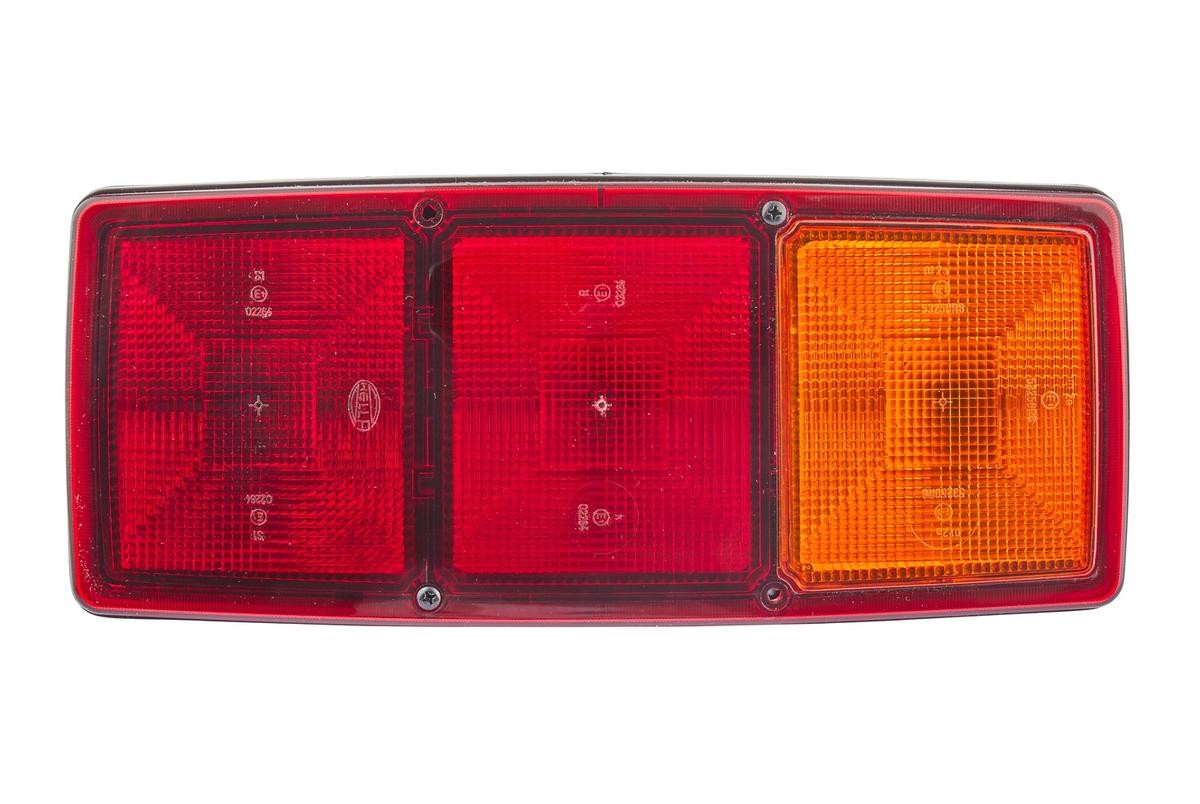 2SD003167-021 Rear tail light 2SD 003 167-021 HELLA Right, P21W, R10W, black, 12, 24V, without bulbs, with seal, with bulb holder