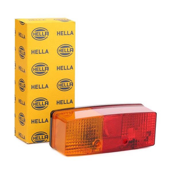 026013 HELLA links, rot/gelb, schwarz, ohne Glühlampen Heckleuchte 2SD 003 184-031 kaufen