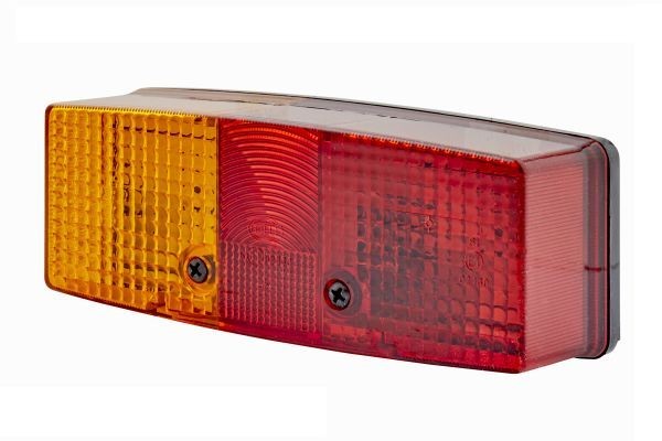 HELLA E1 53253 Combination Rearlight Left, Red/Yellow, Black, without bulbs