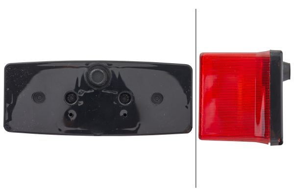 2SD003184-031 Combination Rearlight 2SD 003 184-031 HELLA Left, Red/Yellow, Black, without bulbs