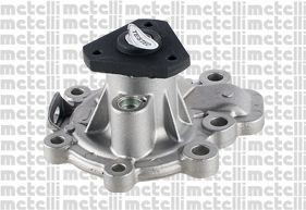 METELLI 24-1240 Water pump with seal, without lid, Mechanical, Metal, for v-ribbed belt use