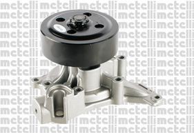 24-1241 METELLI Water pumps PORSCHE with seal, without lid, Mechanical, Metal, Water Pump Pulley Ø: 102,7 mm, for v-ribbed belt use