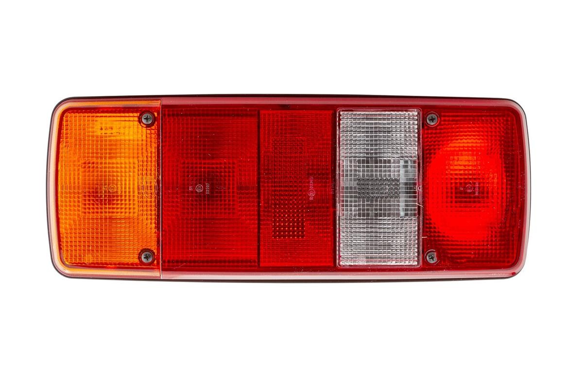 2SK003567-651 Combination Rearlight E4 396 HELLA Left, Multi-coloured, red/yellow, white, black, without bulbs