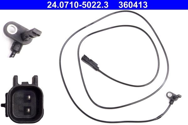 Original ATE 360413 ABS wheel speed sensor 24.0710-5022.3 for OPEL ASTRA