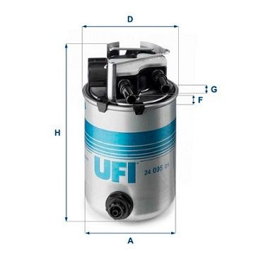 24.095.01 Fuel filter 24.095.01 UFI Filter Insert