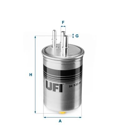 UFI 24.133.00 Fuel filter 2T14-9155-BE