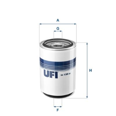 UFI Filtereinsatz Höhe: 157mm Kraftstofffilter 24.138.00 kaufen