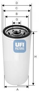 UFI 24.140.00 Fuel filter 1R0751