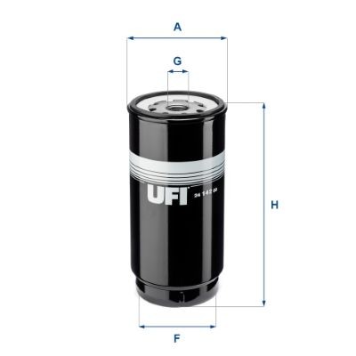 UFI Filtereinsatz Höhe: 232mm Kraftstofffilter 24.142.00 kaufen
