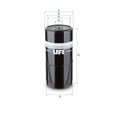 UFI 24.332.00 Fuel filter 3313306