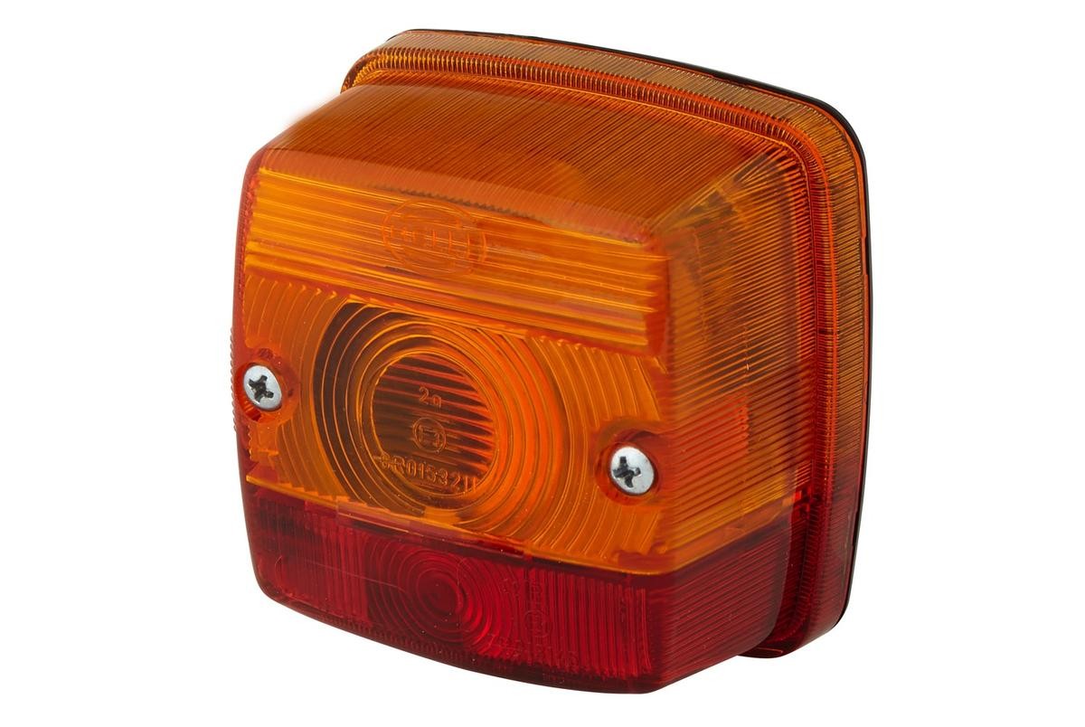 Rear lights HELLA Right, Left, red/yellow, black, without bulbs - 2SW 003 014-131