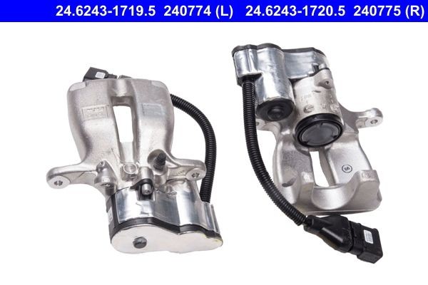 ATE 24.6243-1720.5 Brake caliper Aluminium, with electric motor, without holder, for vehicles with electric parking brake