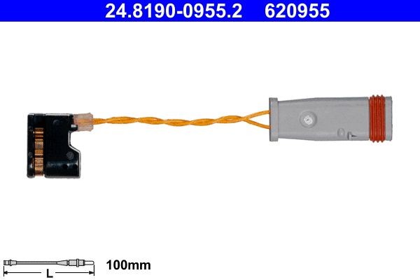 Great value for money - ATE Brake pad wear sensor 24.8190-0955.2