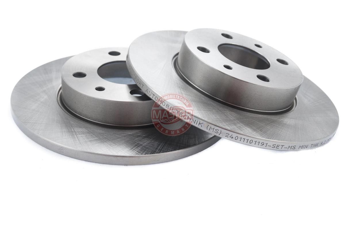 211101191 MASTER-SPORT Rear Axle, 241x11mm, 4x98, solid Ø: 241mm, Num. of holes: 4, Brake Disc Thickness: 11mm Brake rotor 24011101191-SET-MS buy