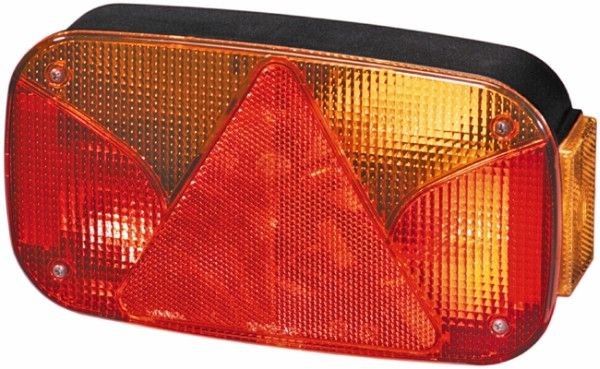 HELLA 2VB 998 232-201 Rear light Right, C5W, P21/5W, P21W, PY21W, black, 12V, for trailer, with bulbs
