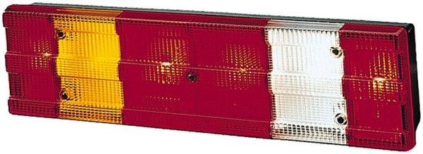 E1 31432 HELLA rechts, P21W, R10W, schwarz, 24V, Rot, weiß, mit Glühlampen, mit Lampenträger Gehäusefarbe: schwarz, Lichtscheibenfarbe: Rot, weiß Rückleuchte 2VD 007 500-201 kaufen