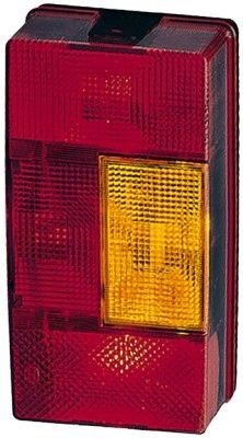 E13 9385 HELLA Left, red/yellow, black, without bulbs Combination Rearlight 2VP 006 040-357 buy