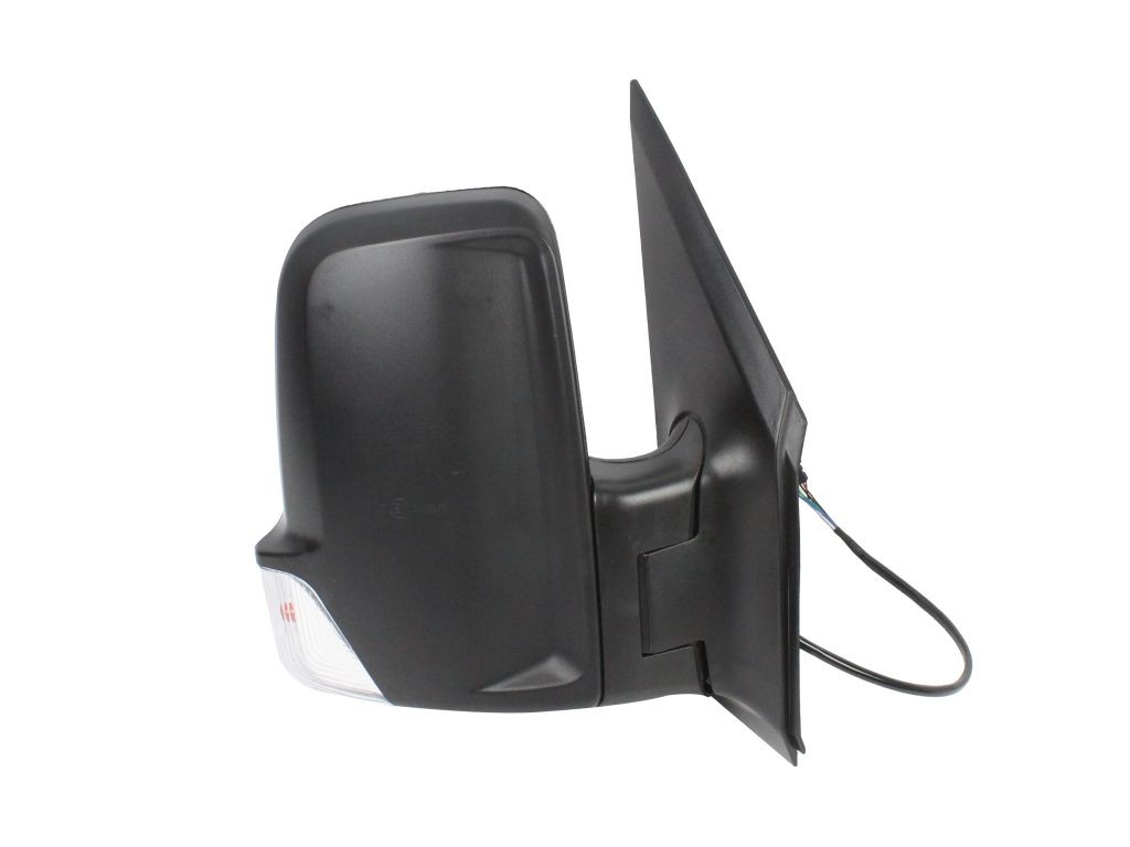 ABAKUS 2436M04 Wing mirror Right, black, Electric, Convex, Heatable, for left-hand drive vehicles