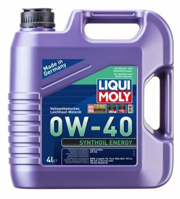 Auto oil LIQUI MOLY 0W-40, 4l, Synthetic Oil longlife 2451
