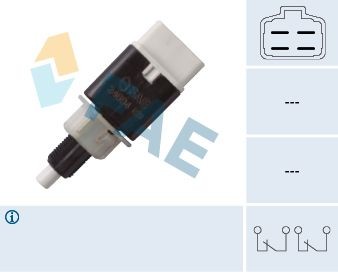 FAE Mechanical, 4-pin connector Number of pins: 4-pin connector Stop light switch 24694 buy