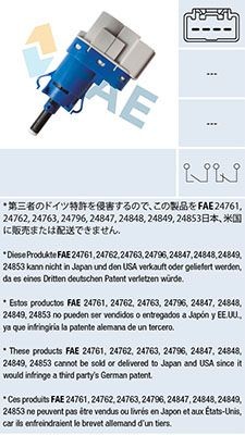 Ford FOCUS Brake light pedal switch 9366391 FAE 24849 online buy
