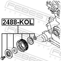 2488KOL Deflection / Guide Pulley, v-ribbed belt FEBEST 2488-KOL review and test