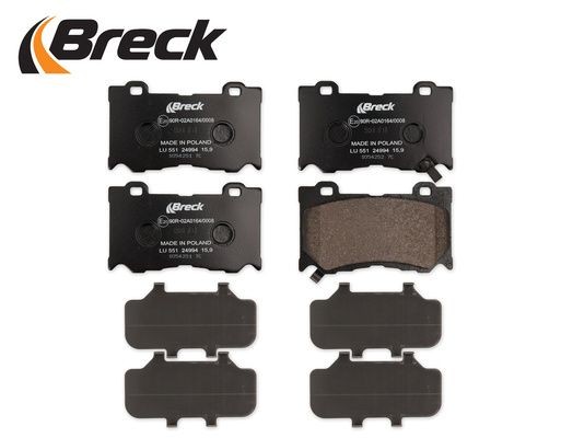 249940055100 Disc brake pads BRECK 24994 00 551 00 review and test