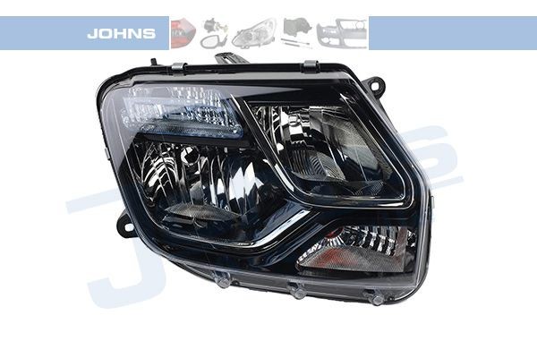 Lampen Scheinwerfer Set rechts & links Schwarz H1/H7 für Dacia Duster inkl