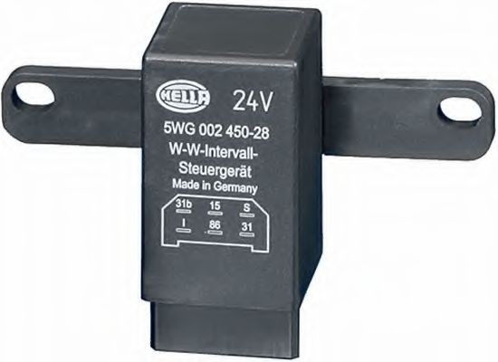 HELLA 5WG 002 450-281 Wiper relay with holder
