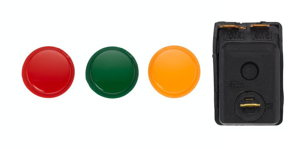 6ED 004 778-001 HELLA Schalter Anschlussanzahl: 3, 12V, Ein/Aus Schalter,  grün, orange, Rot 061563 ▷ LKW AUTODOC Preis und Erfahrung