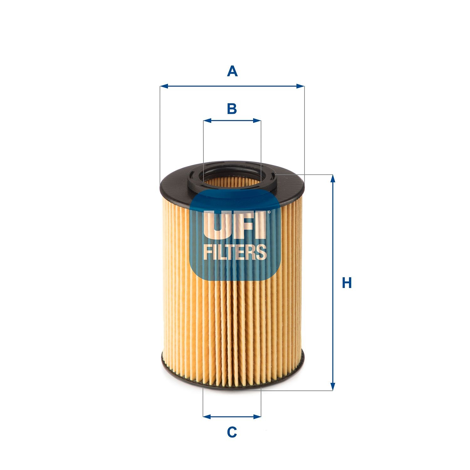 Original UFI Engine oil filter 25.075.00 for KIA SPORTAGE