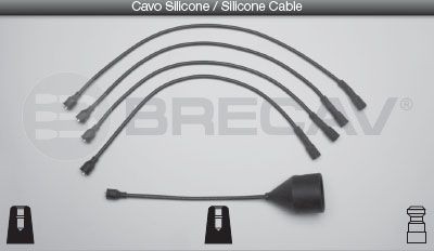 E3901 BRECAV 25.501 Ignition Cable Kit 134366
