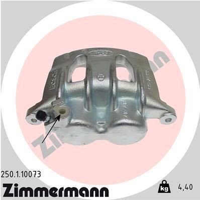 ZIMMERMANN 250.1.10073 Piston, brake caliper 41011-9X225