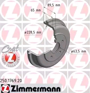 Great value for money - ZIMMERMANN Brake Drum 250.1769.20
