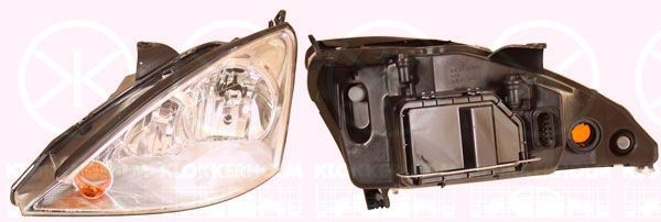 KLOKKERHOLM 25320162 Headlight Right, H7/H1, without motor for headlamp levelling