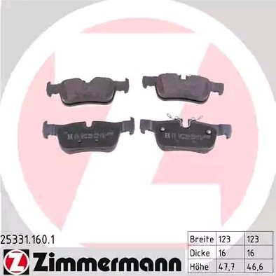 253311601 Disc brake pads ZIMMERMANN D1762-8993 review and test