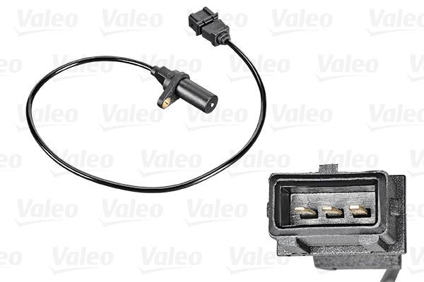 VALEO 254018 Crankshaft sensor 3-pin connector, Inductive Sensor, with cable