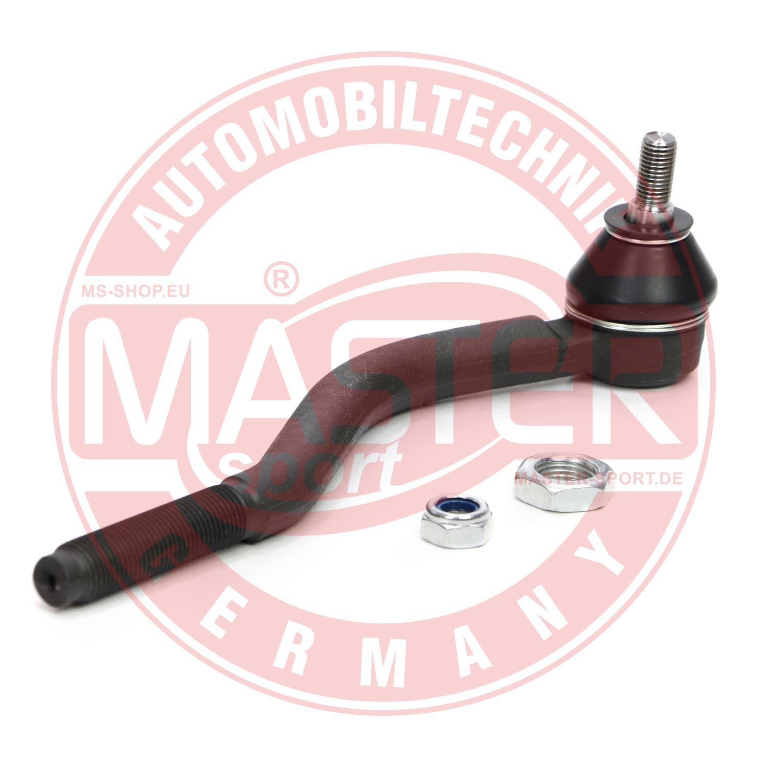 25508-SET-MS MASTER-SPORT Tie rod end CITROËN Cone Size 12,2 mm, Front Axle Left, outer, with self-locking nut