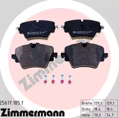 256171851 Disc brake pads ZIMMERMANN D1892-9120 review and test