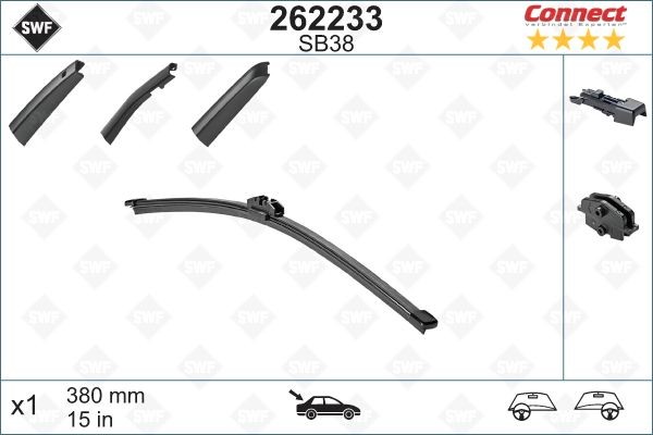 Audi A4 Windscreen wiper blades 9401476 SWF 262233 online buy