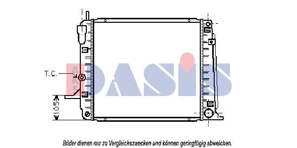 AKS DASIS 267220T Ladeluftkühler für MAN F 2000 LKW in Original Qualität